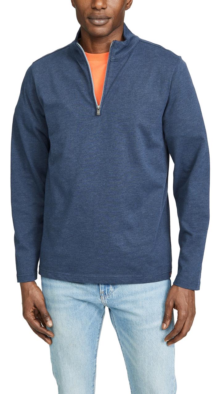 Faherty Suffolk Zip Pullover