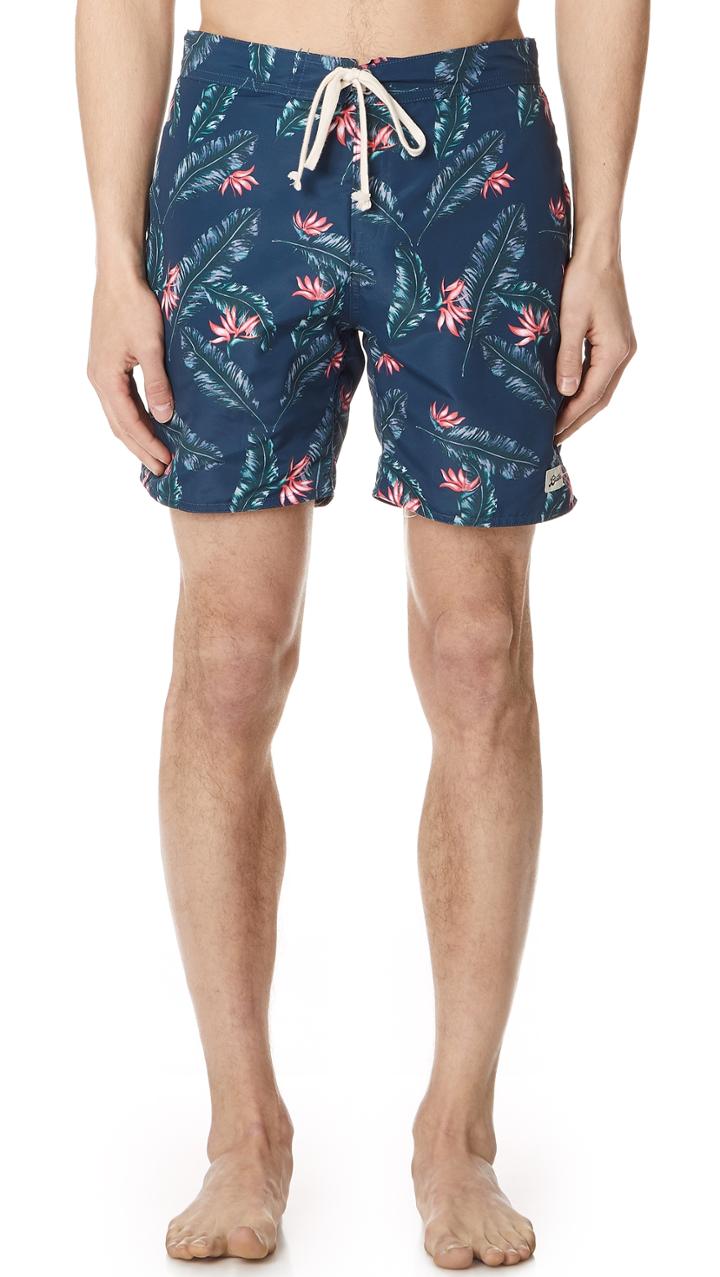 Bather Birds Of Paradise Surf Trunks