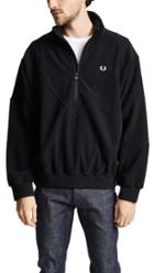 Fred Perry Monochrome Half Zip Fleece Pullover