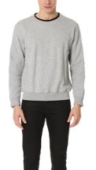 3 1 Phillip Lim Roll Edge Crew Neck Sweatshirt With Zipper