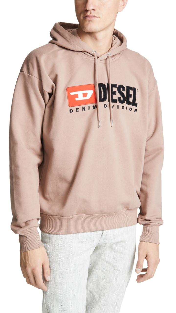 Diesel S Division Hooded Sweatshirt With 90 S Diesel Logo