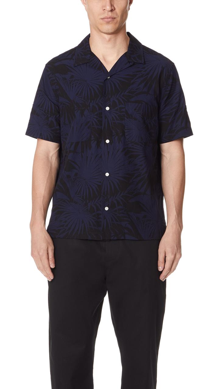 Vince Palm Leaf Cabana Shirt