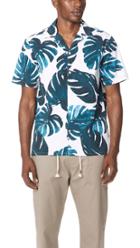 Club Monaco Tropical Leaf Shirt