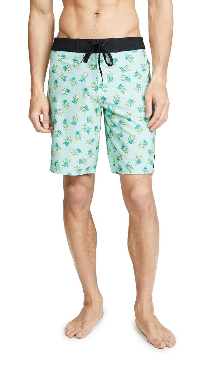 Rvca Pineapple Print Trunks