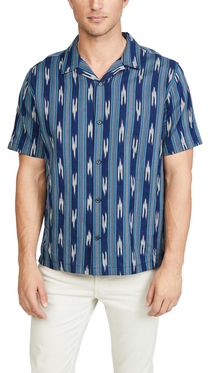 Vince Ikat Cabana Shirt