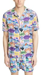 Nikben City Sticker Button Up Shirt