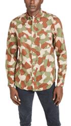 Gitman Vintage Peruvian Geometric Camo Oxford Button Down Shirt