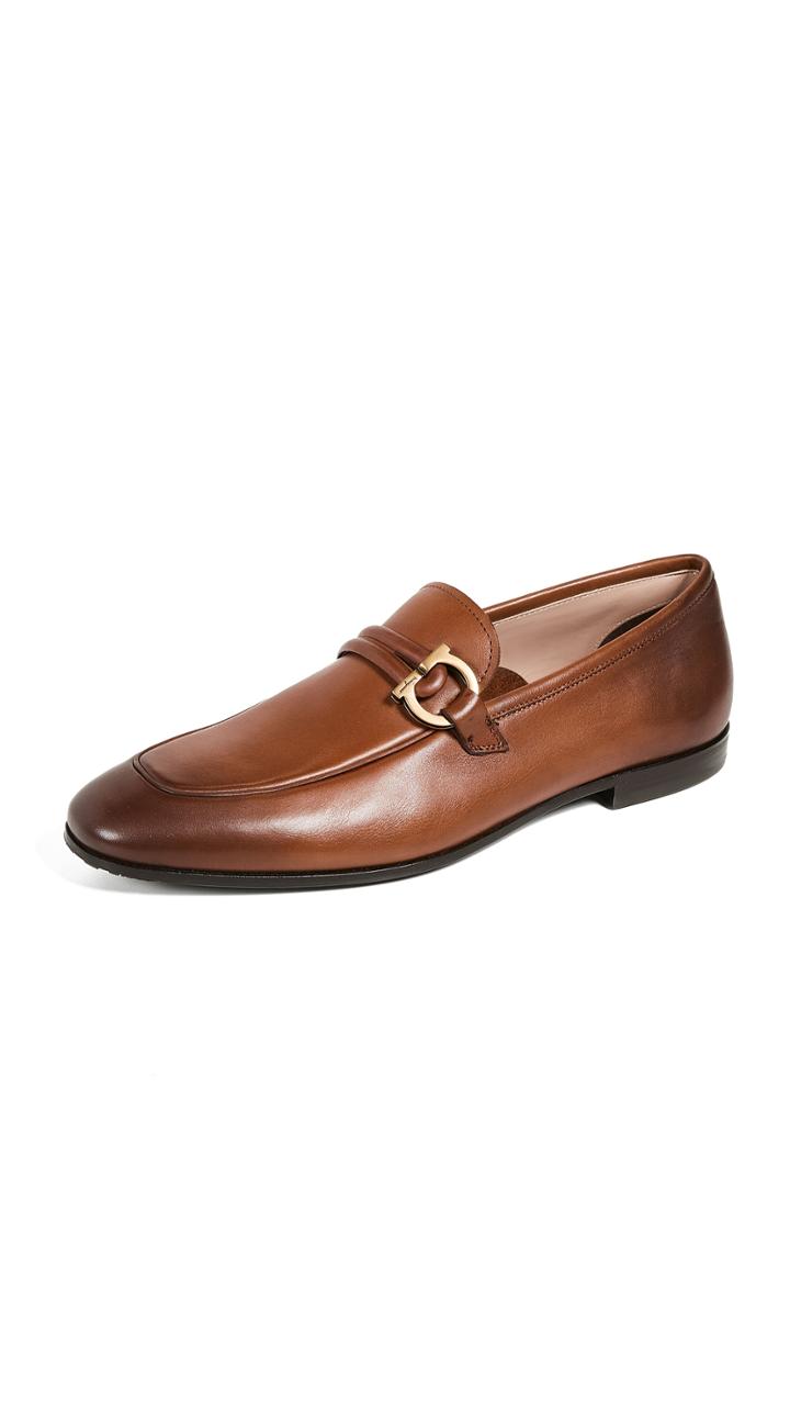 Salvatore Ferragamo Bonn Side Gancini Loafers