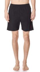 Ami Solid Long Swim Trunks