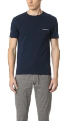 Emporio Armani Stretch Cotton Logomania Crew Neck Tee