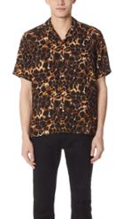Gitman Vintage Short Sleeve Leopard Camp Shirt