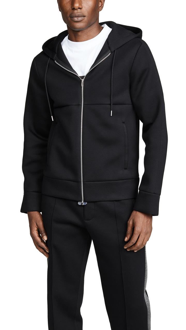 Helmut Lang Contrast Zip Hoodie