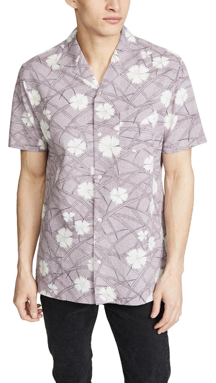 Officine Generale Dario Seersucker Shirt