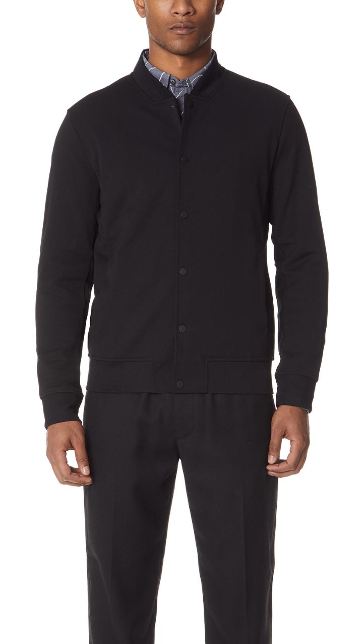 Club Monaco Clean Varsity Bomber Jacket