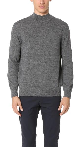 Club Monaco Marled Mock Neck Sweater