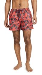 Ps Paul Smith Pink Floral Classic Swim Shorts