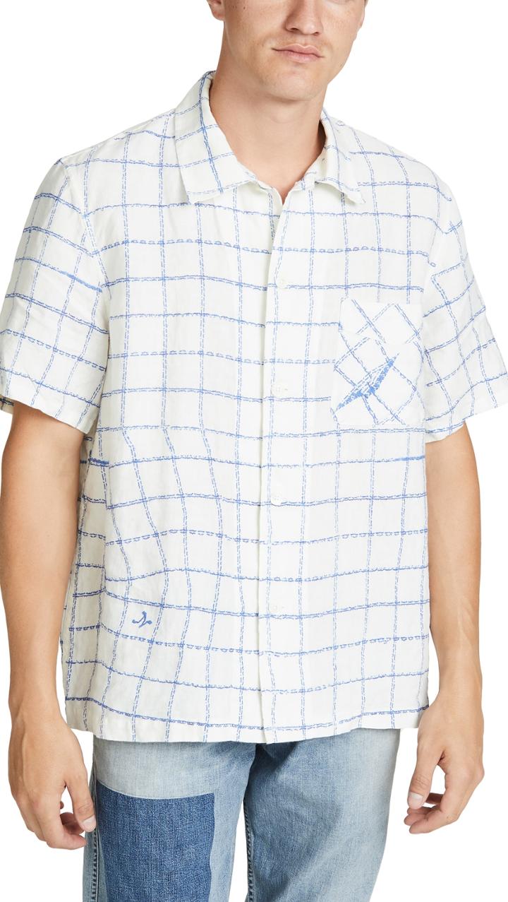 Our Legacy Box Short Sleeve Blue Dish Towel