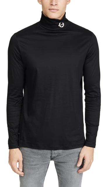 Fred Perry By Raf Simons Raf Simons Long Sleeve Rollneck Tee Shirt