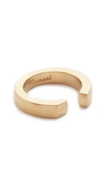 Miansai Gold Plated Ipsum Ring