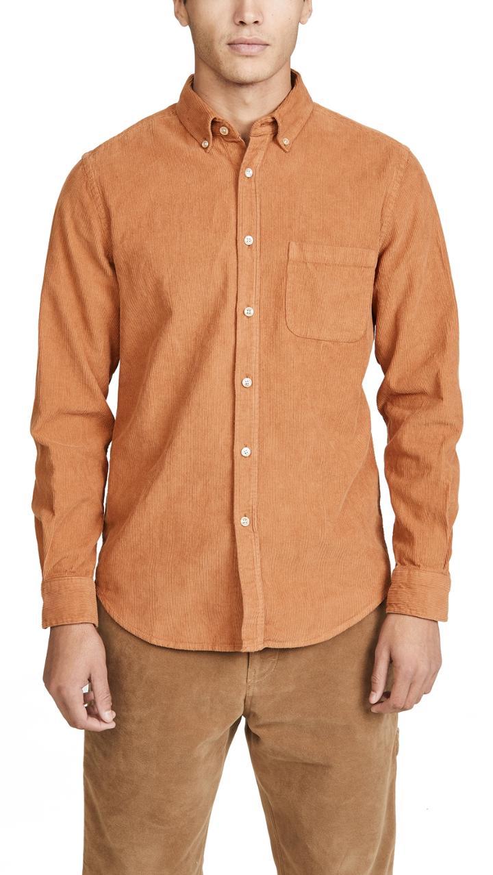Portuguese Flannel Lobo Corduroy Button Down Shirt