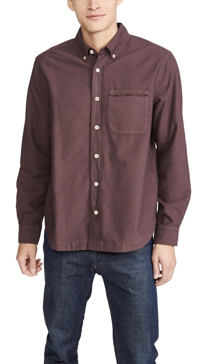 Albam Vintage Button Down Oxford Shirt