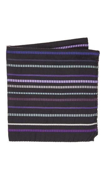 Paul Smith Textured Multistripe Pocket Square