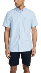 Lacoste Short Sleeve Button Down Oxford Shirt
