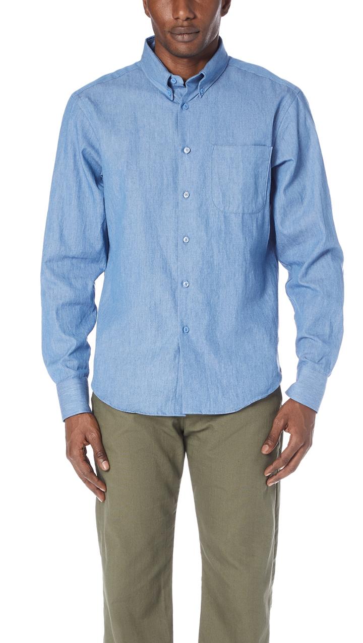 Naked Famous Faded Denim Shirt