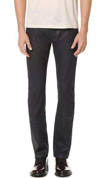 Calvin Klein Collection Gypsum Waxed Jeans