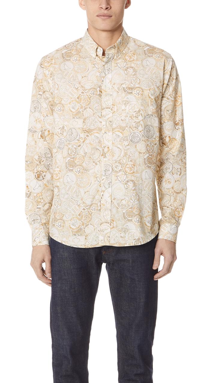 Schnayderman S Leisure Scout Print Shirt