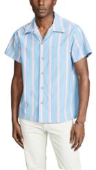Naked Famous Aloha Shirt Chambray Slub Stripe