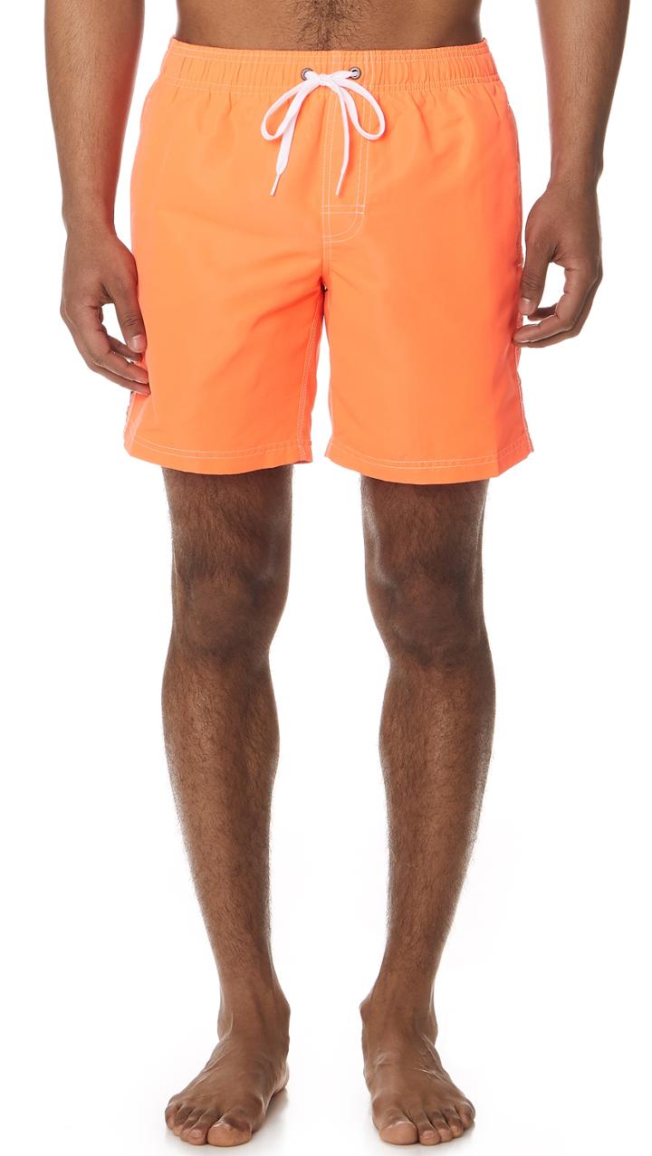 Sundek Long Fixed Waist Board Shorts