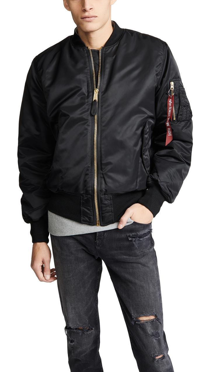 Alpha Industries Ma 1 Blood Chit Transport Flight Jacket