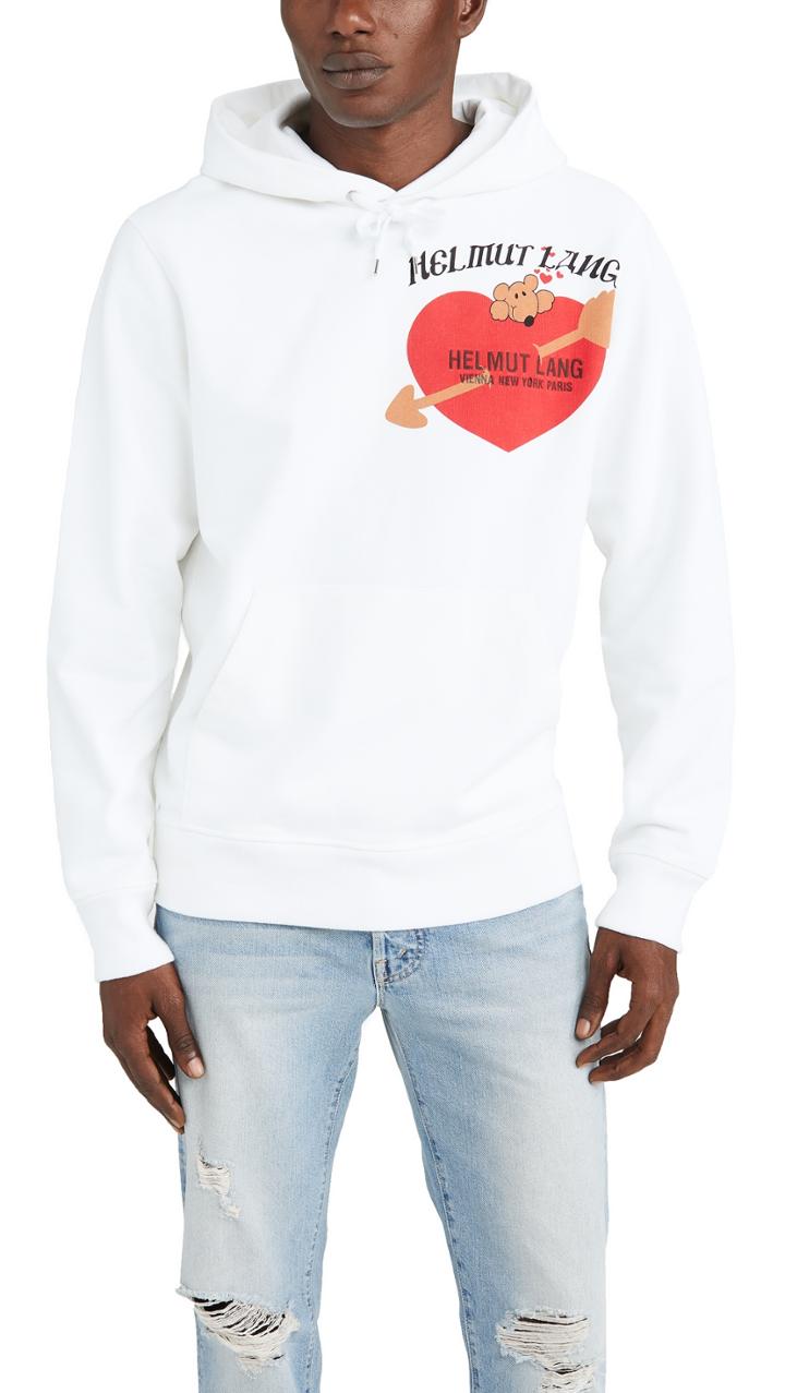 Helmut Lang Valentine Logo Standard Hoodie