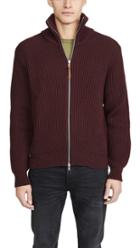 Albam Chunky Ribbed Full Zip Cardigan