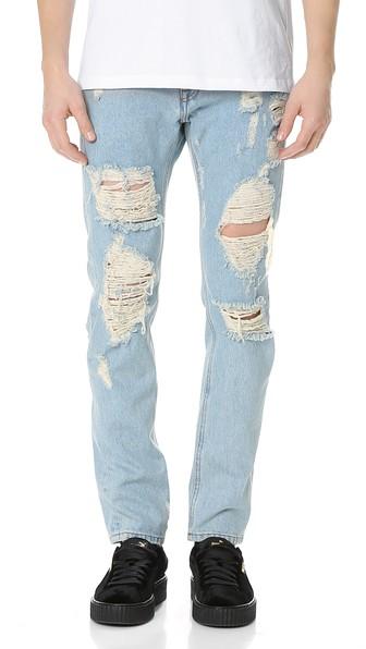 Msgm Destroyed Denim Jeans