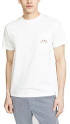 Maison Kitsune Resting Fox Patch T Shirt