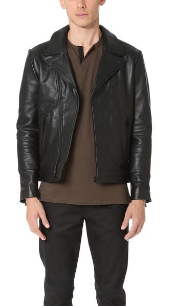 The Kooples Leather Moto Jacket