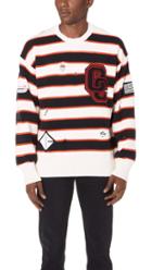 Opening Ceremony Varsity Stripe Crew Sweater