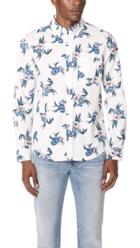 Club Monaco Beach Flower Shirt