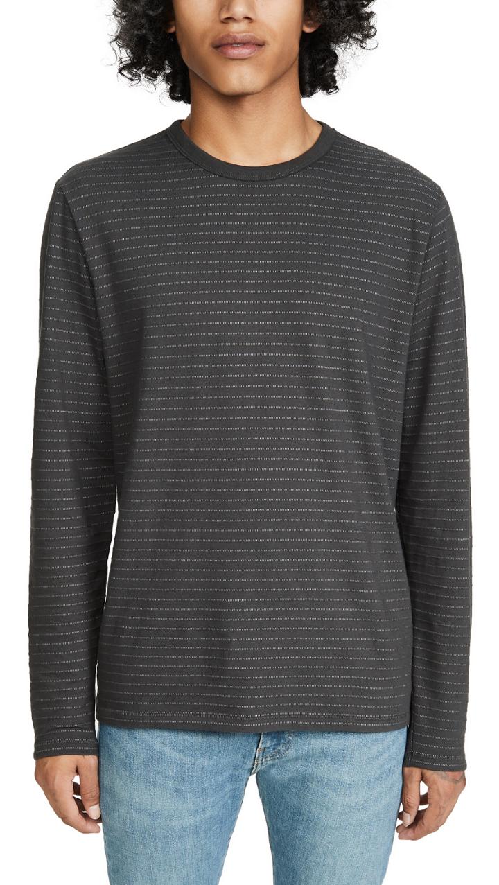 Rag Bone Railroad Stripe Long Sleeve Tee