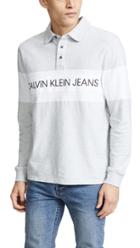 Calvin Klein Jeans Logo Rugby Polo Shirt