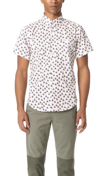 Naked Famous Teepee Print Short Sleeve Shirt