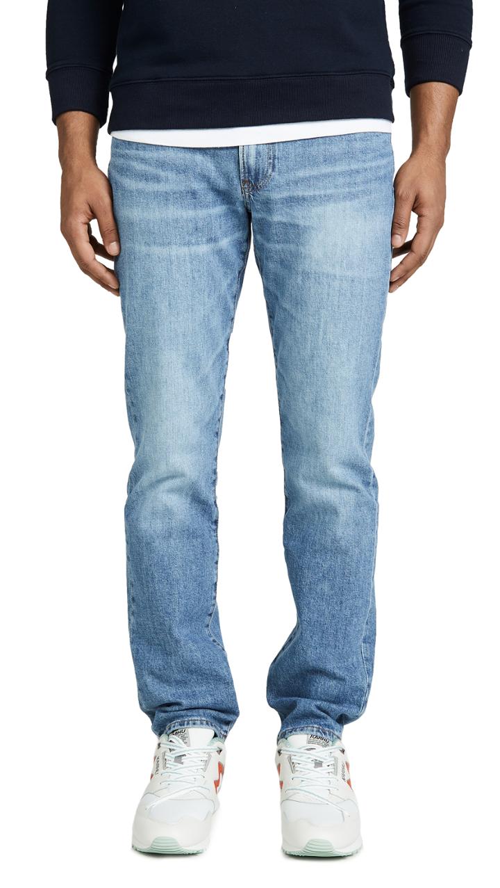 Madewell Straight Jeans In Adam Wash