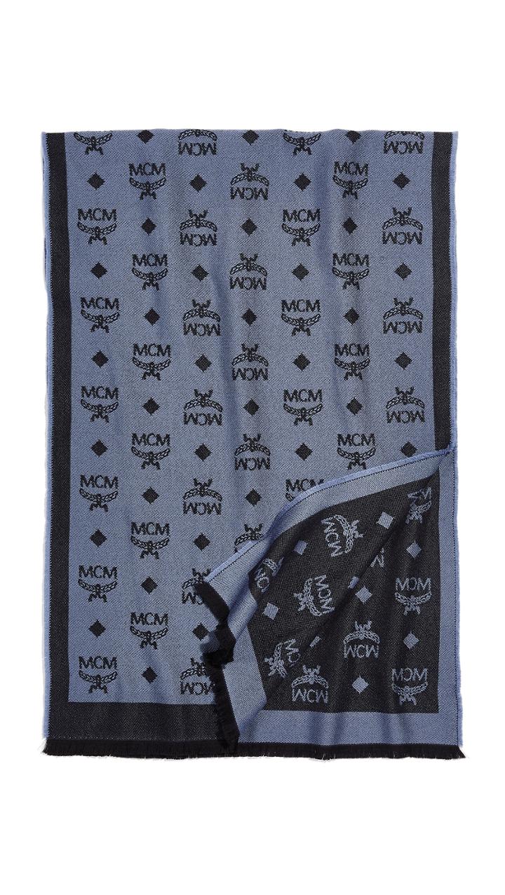 Mcm Logo Group Jacquard Scarf