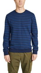 A P C Striped Pullover Sweatshirt