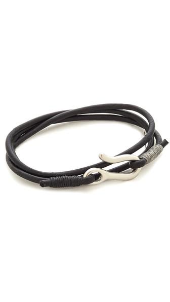 Caputo Co Leather Triple Wrap Bracelet