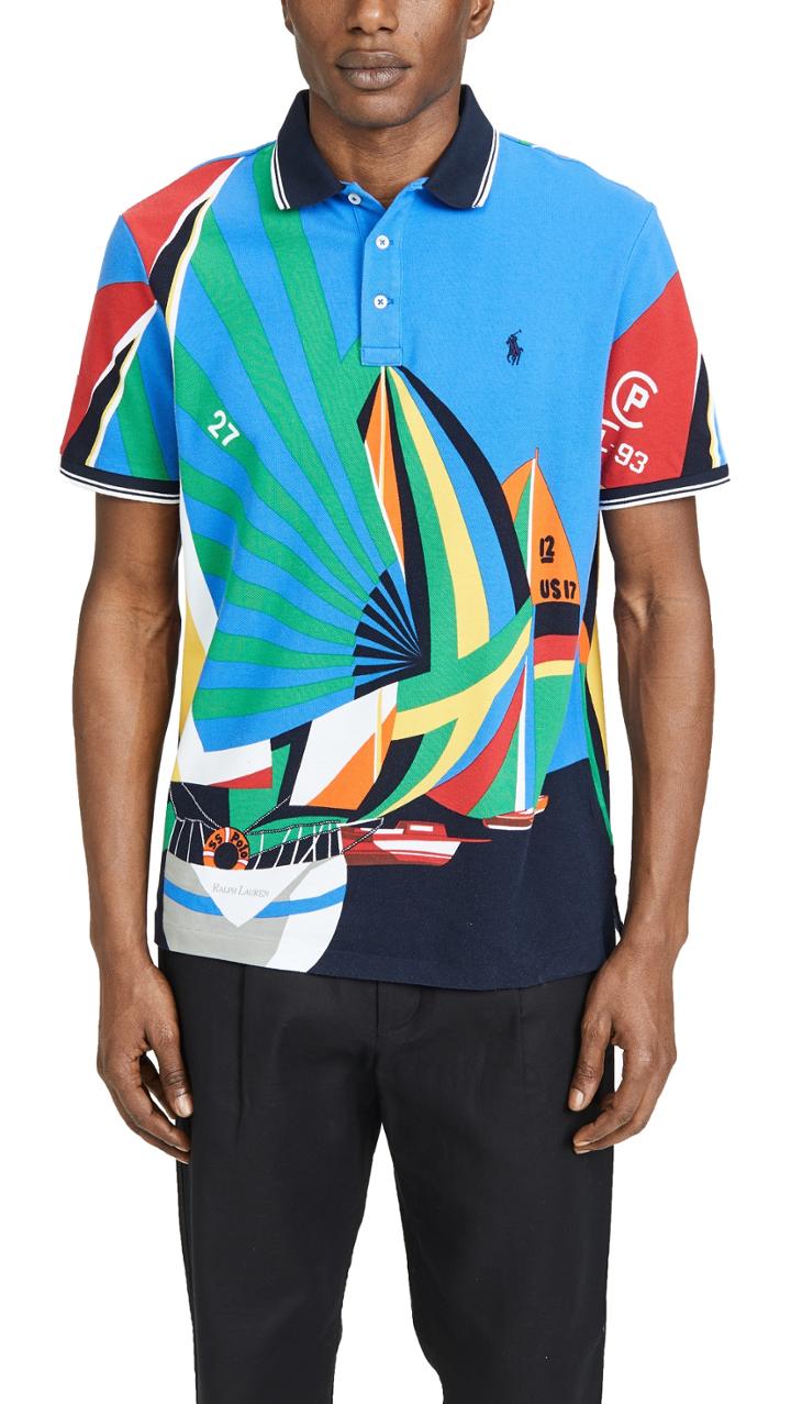 Polo Ralph Lauren Sailing Print Polo Shirt