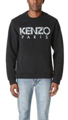 Kenzo Solid Cotton Molleton Sweatshirt