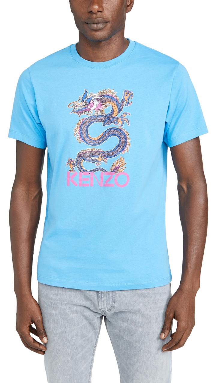 Kenzo Dragon Print Tee Shirt